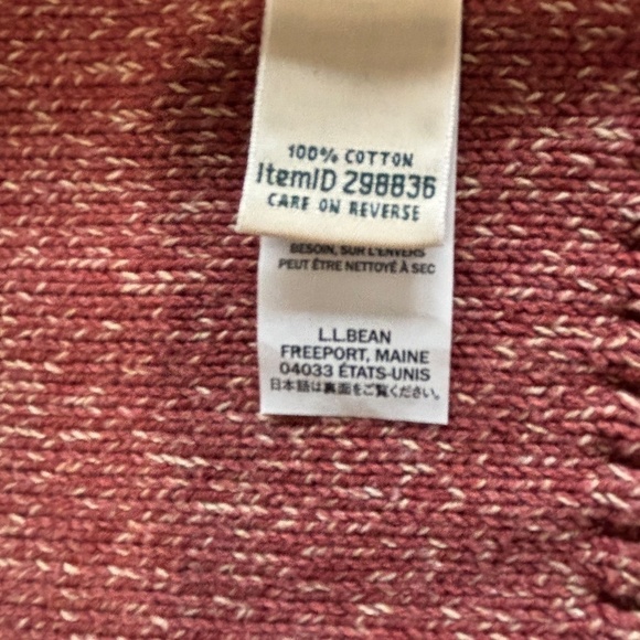 L.L. Bean full zip 100% Cotton cardigan size L - Picture 11 of 13